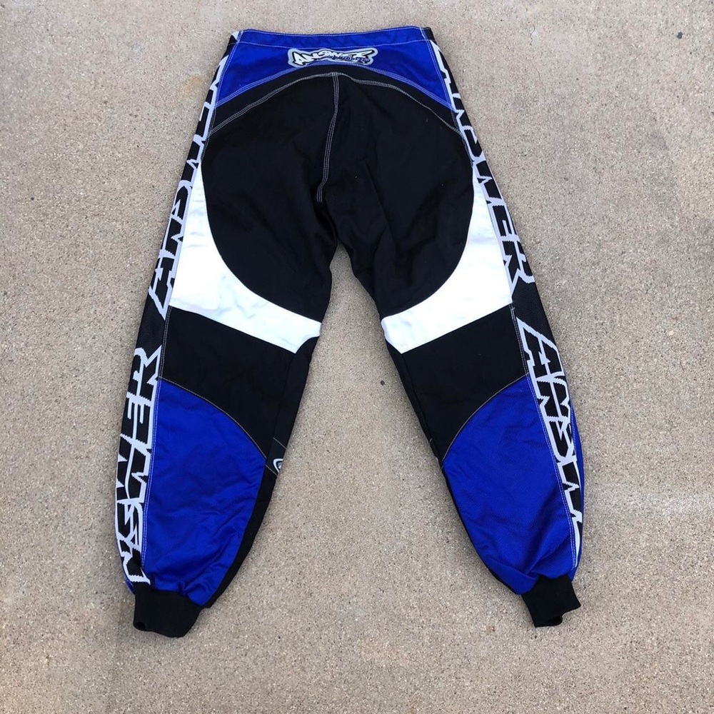 Vintage Answer Racing US BMX Edge Motocross Pants Size 32 90s Y2K Biker Racing - Picture 2 of 8